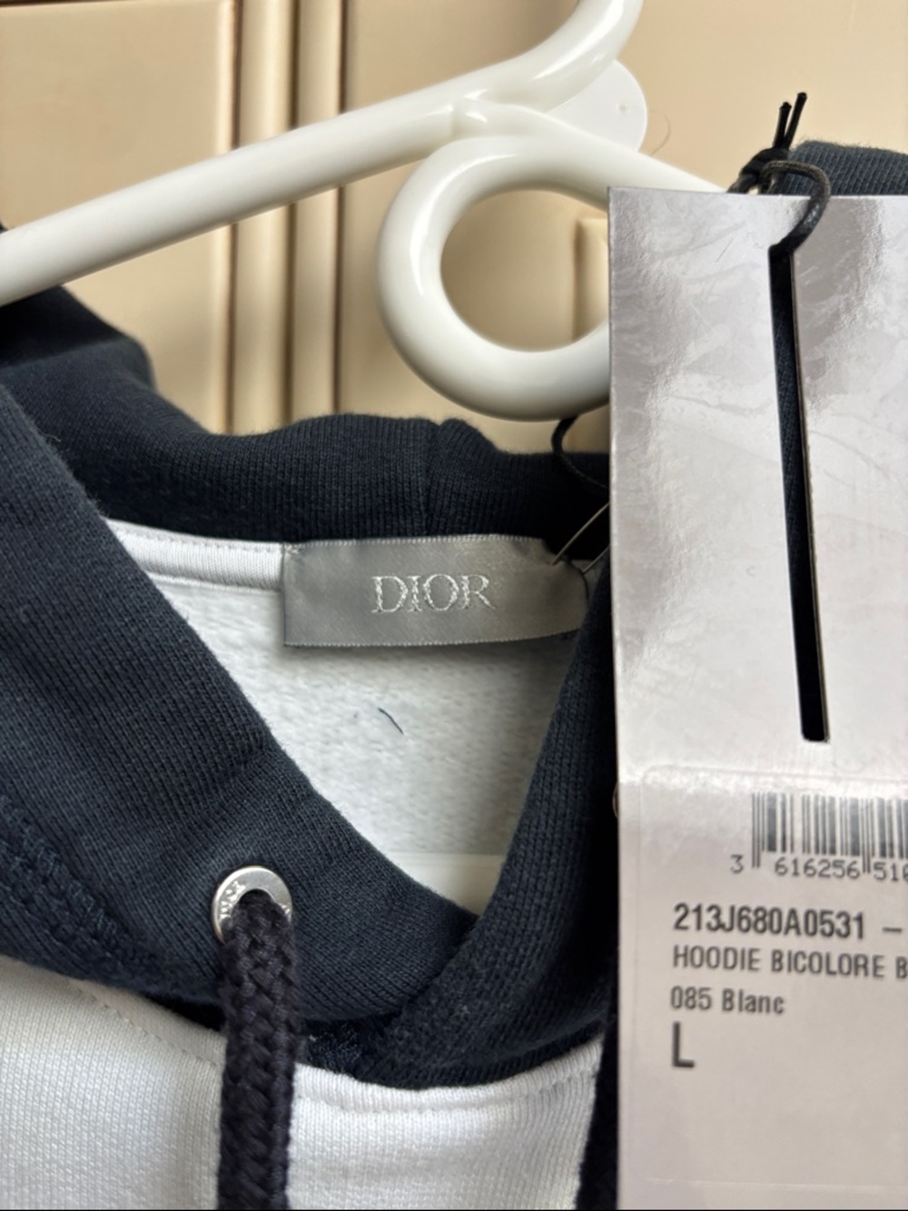 Dior Black & White Christian Dior Atelier Pullover Hoodie orig $1280 - Picture 5 of 6